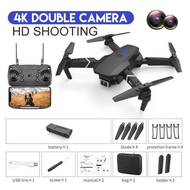 Drone E88 RC Quadcopter Foldable Portable WiFi FPV Drone Dual Camera Drones with 4K HD Single Remote