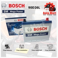 Bateri Kereta / Car Battery - Bosch SM Mega Power - 90D26L/R - NS70L/R