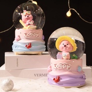 Crystal Ball Music Living Room Large Music Box Bedroom Lighting Decoration Ruby Decoration Atmospher