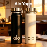 Alo Yoga Ins Style Stainless Steel Water Bottle Leak Proof Vacuum Insulated Cup Portable Sports Trav