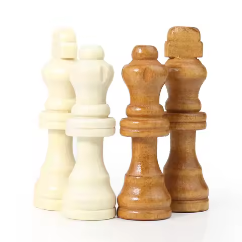 Chess Set Pieces 70mm King Professional Wood Chessmen Clubs Tournament Competition Chessmen Game Dur