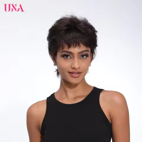 UNA Non-Remy Brazilian Human Hair Wigs For Women Fantasy Wave 150% Density Color #2/33 #1 #1B #2 #4 