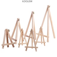 KOOLISM Wood Mini Easel, Portable Foldable Triangle Display Stand, Folding Small Painting & Sketch D