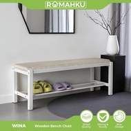 RUMAHKU 4FT Solid Wood  Bench Chair / Outdoor Chair / Stool / Kerusi Bangku / Stool / Sofa