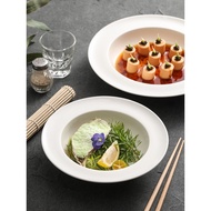 Straw Hat Plate Spaghetti Plate Western Tableware Bowl ins Influencer Special Plate Eating Pasta Pla