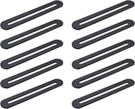 KUMGROT 10 PCS Adjustable Flat Bracket with Solt Connector Slideable Slotted Brackets Flat Plate wit