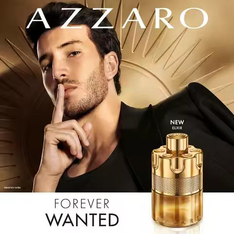 Azzaro Forever Wanted Elixir Parfum Homme Spray 100ml French Luxury Original Perfumes Lasting Leathe