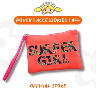 Surfer Girl Floral Coral Pouch 19SUPOCA01CRL | Make Up Pouch | Travel Size Pouch | Pouch Go | Casual