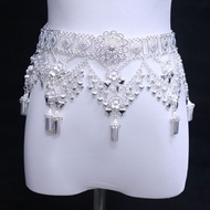 Minority Ethnic Silver Waist Chain Miao Ethnic Accessories Ethnic Style Exaggerated Clothing Accesso