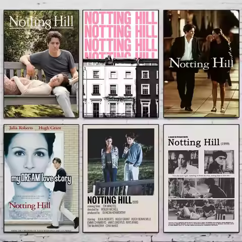 Movie N-Notting Hill Poster Vintage Wall Art Aesthetic Room Decor Print Living Room Bedroom Home Dec