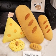 Baguette Cheese Bread Pillow Soft Toys Cute