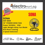 SONA SOF 6050 10″ POWER DESK FAN