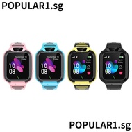 POPULAR Kids Smart Watch, HD Touch Screen Precise Positioning Telephone Watch, Music Player Flashlight Pedometer Video Camera
