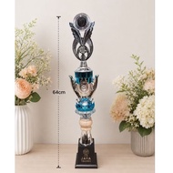 CK35 MAHKOTA F33 SIVER MARBLE UNIT CUP biru
