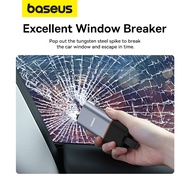 【Free Gift】Baseus 3 in 1 Car Safety Hammer Window Glass Breaker Emergency Escape Seat Belt Cutter wi