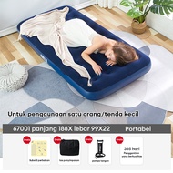 LG Kasur Angin Queen Biru 203cm x 180cm / Kasur Tiup Air Bed Queen Size / Kasur Tidur Angin