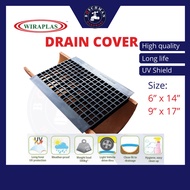 Wiraplas Koyomat Plastic Drain Cover Heavy Duty UV Protection Penutup Longkang Standard 9'' x 17'' /