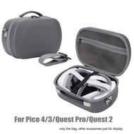 กระเป๋าเก็บของสำหรับ Meta Quest Pro กระเป๋าถือเคสแข็งป้องกันแบบพกพาหูฟัง VR สำหรับเควส2 VR สำหรับ PS5 VR2สำหรับอุปกรณ์ Pico 4
