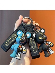 1pc Mechanical Bear Keychain Key Ring, Key Lanyard,Wristlet Keychain,Men's Keychain,Keychain Accesso