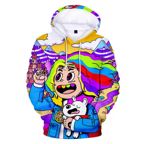 New Rapper Tekashi69 6ix9ine Tekashi 69 3D Print Women/men Hoodies Sweatshirts Harajuku Fashion Pull
