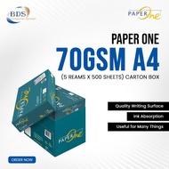 PaperOne A4 Paper 70gsm,80gsm(5 Reams x 500 sheets)