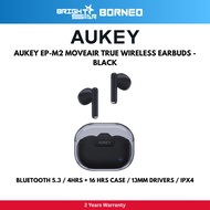 AUKEY EP-M2 MOVE AIR TWS Earbuds / BT 5.3 / 4HRS + 16 HRS CASE / 13MM DRIVERS / IPX4 / BLACK / 2 YR