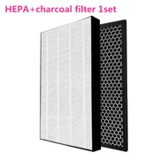 FY1410 FY1413เปิดใช้งานคาร์บอนและตัวกรอง HEPA สำหรับ Philips AC1215 AC1214 AC1210 AC1213 AC1212 AC12
