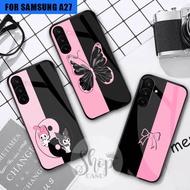 Latest Glass Case 2026 for Samsung A27 glossy case for Samsung A27 for Samsung A27 Glass for Samsung