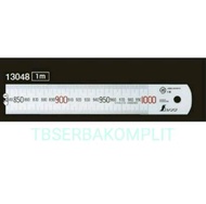 Ruler Mistar besi SS metric Scale Mili 13048 Shinwa 1000mm 1000 mm ori