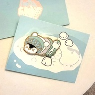 Won't Give Up 2 Snowboard 小企鵝 襟針