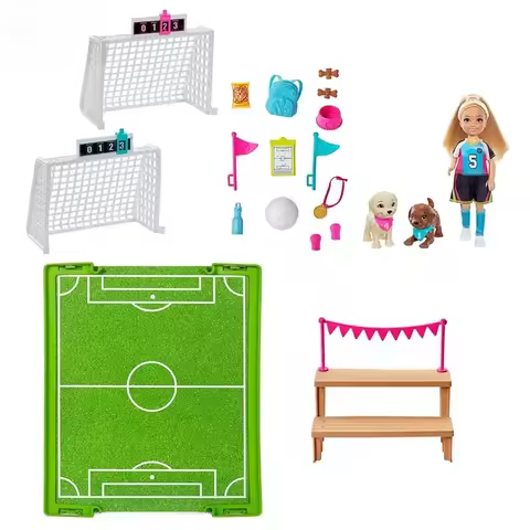 Genuine Soccer Club Barbie Dolls Accessories with Clothes Toys for Children Girls Sport Gift Boneca 