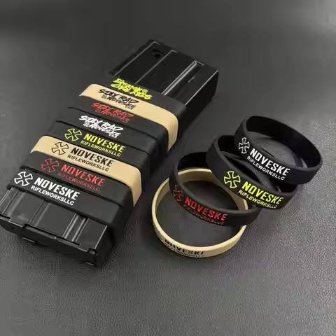 4 PCS/Set Tactical Magazine Marking Band NOVESKE Magazine Rubber Band for M4/M16 AR15 AK 47 74 Hunti