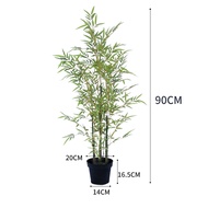 ต้นไผ่ทองปลอม Artificial Bamboo Trees ไม้ประดิษฐ์ ไม้มงคล Simulated Bamboo Plants ของตกแต่งบ้าน  Art