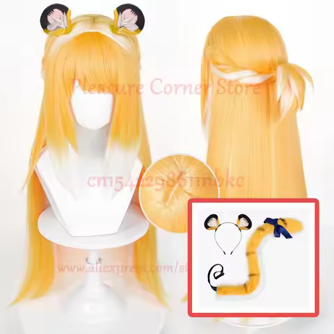 Hot Game Zenless Zone Zero Ju Fufu Cosplay Wig Heat-Resistant Zenless Zone Zero JU FUFU Cosplay Wig
