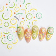 Fresh And Cute Fruit-themed Nail Stickers: Lemon, Strawberry, Nail Jelly, Art Decorative A3j0