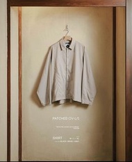 全新現貨 MELSIGN - Patched OV-L/S Shirt - Beige