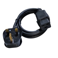 {fast delivery} UK Computer Power Cord, C19 to BS1363, 13A, 250V, Black