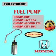 ORIGINAL Honda HRV/ Honda Jazz T5A/ Honda Accord T2A/ Honda City T9A Fuel Pump Pum Minyak  17040-TE7