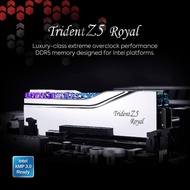 G.SKILL Trident Z5 Royal DDR5 32GB 48GB 64GB 96GB 6000Mhz 6400MHz 6800Mhz 7200MHz 8400Mhz INTEL XMP 