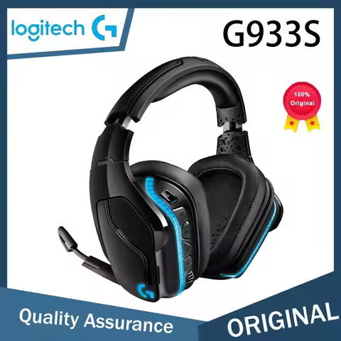 Original Logitech G933S Wireless Gaming Headset Over-Ear Headphones with Microphone, 7.1 Surround So