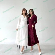 Kiyora Heather Formal Dress / Dress Casual Wanita / Korean Dress