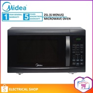 Midea EM825AGS Microwave Oven EM825AGS-BK 25L with LED Display (Black)