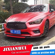 For Infiniti Q50 Front shovel Body kit spoiler 2014-2018 Infiniti Q50S ABS Rear lip rear spoiler fro