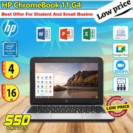 hp laptop for students (chroomebook)4GB ram 16 GB SSD /HD WEB CAME/WI-FI