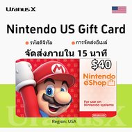 Nintendo $40 eShop Card USA บัตรของขวัญ Nintendo Gift card⚡Switch Credit Points USA eShop【จัดส่งอีเม