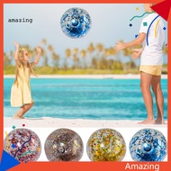 [AM] Face-friendly Toy High-quality Pvc Beach Ball Sparkling Beach Ball for Summer Fun Ideal for Pool Parties and Water Activities Safe and Durable Glitter Beach Ball