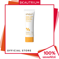 INGU Super-Light Soothing Sunscreen SPF50+ PA++++ + Biome Balance ผลิตภัณฑ์กันแดดสำหรับผิวหน้า 80g B