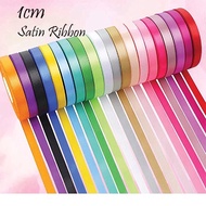 ✨✨Ribbon/Satin ribbon /Reben satin 1cm 10yd satin ribbon 1gulung/my