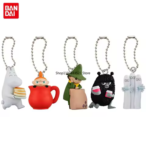 BANDAI MOOMIN Gashapon Toys Moomin Little My The Hattifatteners Cafe Design Action Figures Capsule T