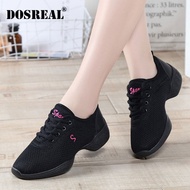 DOSREAL Dance Shoes For Women Breathable Sports Soft Sole Breath women Practice Shoes Modern Jazz Dancing Shoes Sneakers Black Women Shoes